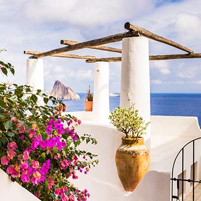 Üdülés a Szicília parasztházban tipikus építményekben