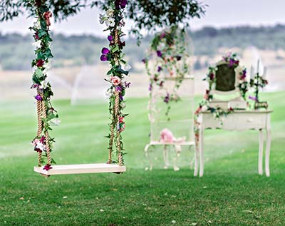 Ünnepélyes olaszországi parasztházában